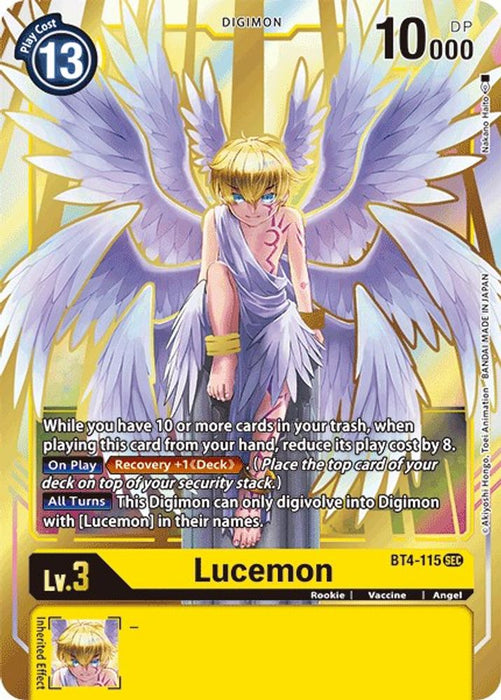 Lucemon (#BT4-115 SEC) (Great Legend) Near Mint Foil