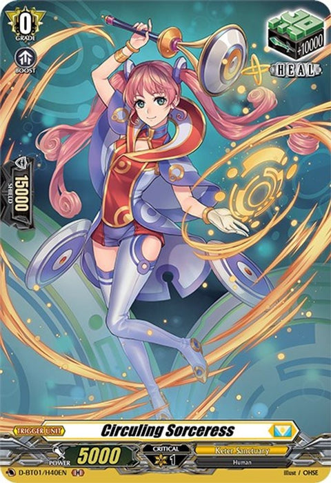 Circuling Sorceress Holo (#D-BT01/H40EN) (D-BT01: Genesis of the Five Greats) Near Mint