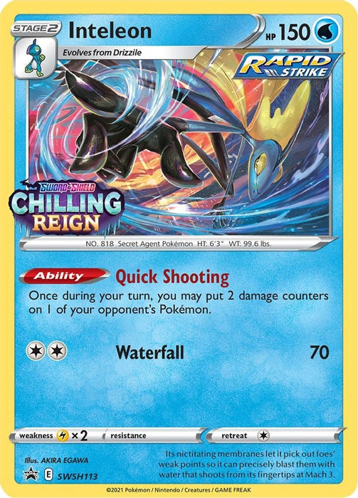 Inteleon - SWSH113 (Prerelease) (#SWSH113) (SWSH: Sword & Shield Promo Cards)