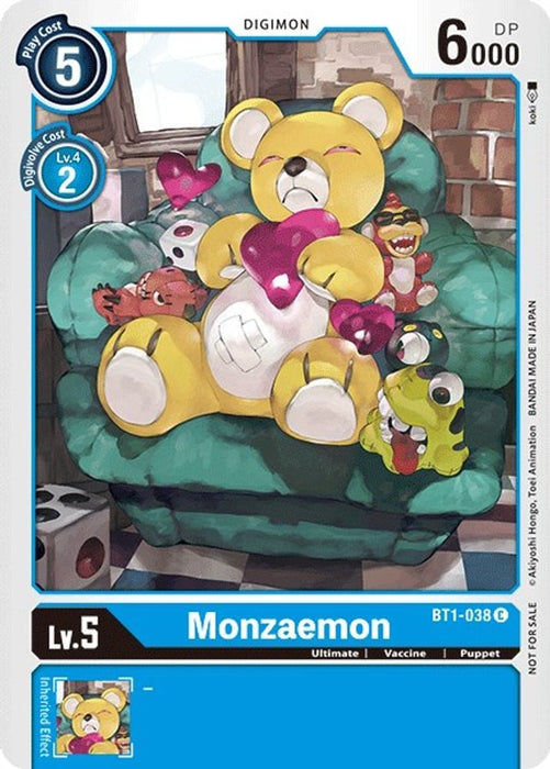 Monzaemon - BT1-038 (Official Tournament Pack Vol.2) (#BT1-038 C) (Release Special Booster 1.0) Near Mint