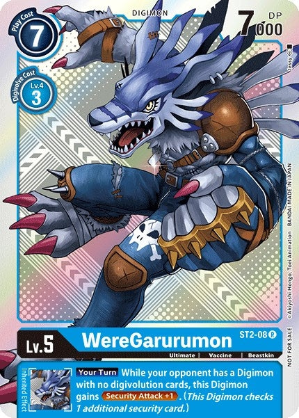 Image for WereGarurumon - ST2-08 (Official Tournament Pack Vol.2) (ST2-08 R) - Digimon Card Game