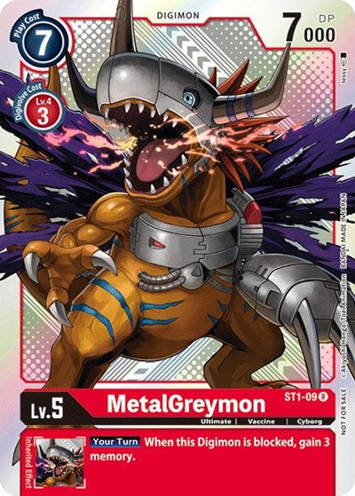 MetalGreymon - ST1-09 (Official Tournament Pack Vol.2) (#ST1-09 R) (Starter Deck 01: Gaia Red)