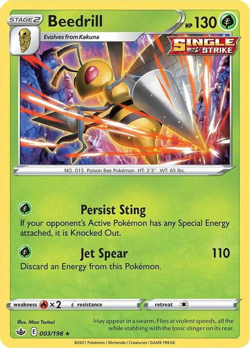 Beedrill (#003/198) (SWSH06: Chilling Reign)