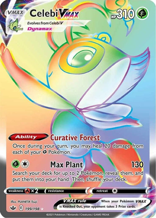Celebi VMAX (Secret) (#199/198) (SWSH06: Chilling Reign)