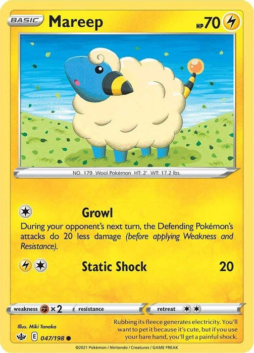 Mareep (#047/198) (SWSH06: Chilling Reign) Near Mint