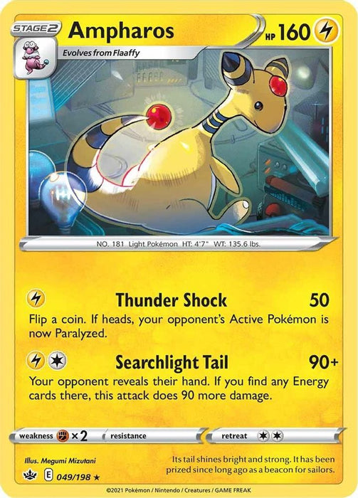 Ampharos (#049/198) (SWSH06: Chilling Reign) Near Mint Reverse Holofoil