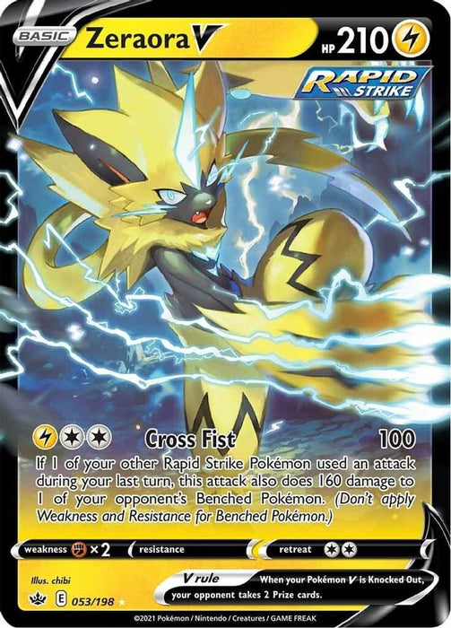 Zeraora V (#053/198) (SWSH06: Chilling Reign)