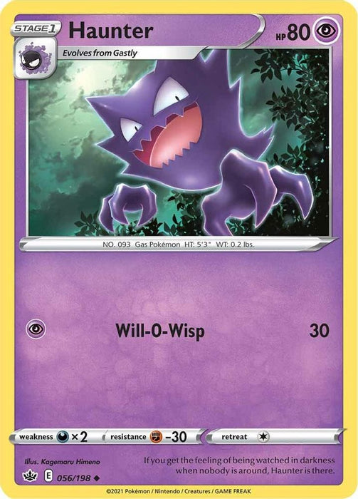 Haunter (#056/198) (SWSH06: Chilling Reign) Near Mint Reverse Holofoil