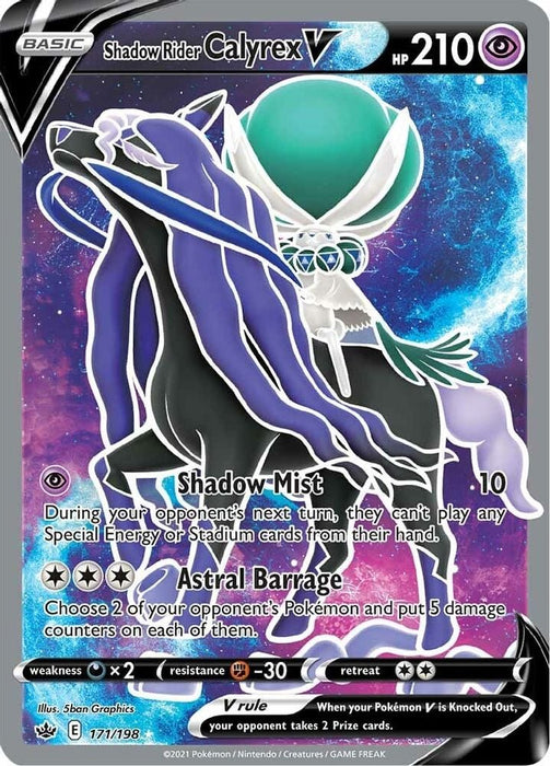 Shadow Rider Calyrex V (Full Art) (#171/198) (SWSH06: Chilling Reign)