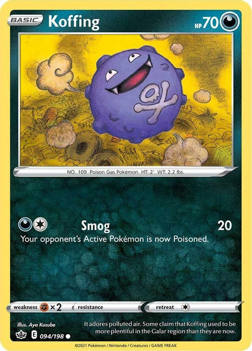 Koffing (#094/198) (SWSH06: Chilling Reign) Near Mint Reverse Holofoil