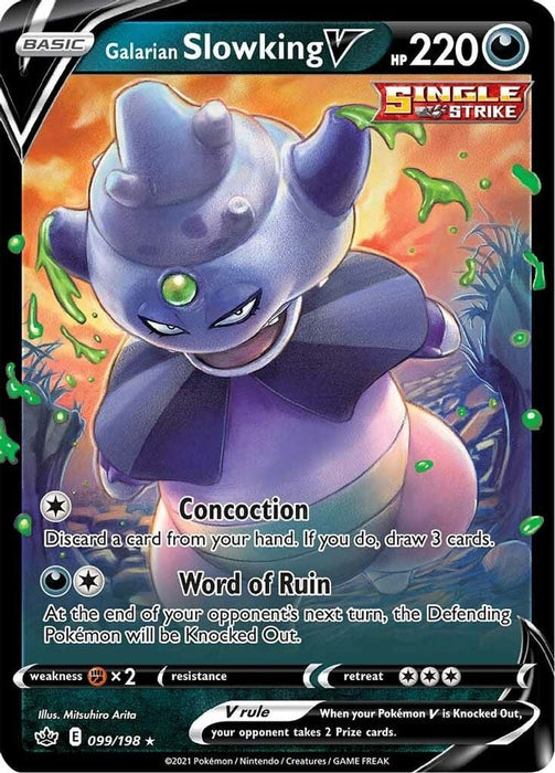 Galarian Slowking V (#099/198) (SWSH06: Chilling Reign)