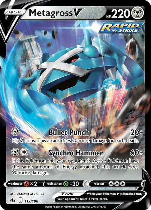 Metagross V (#112/198) (SWSH06: Chilling Reign)