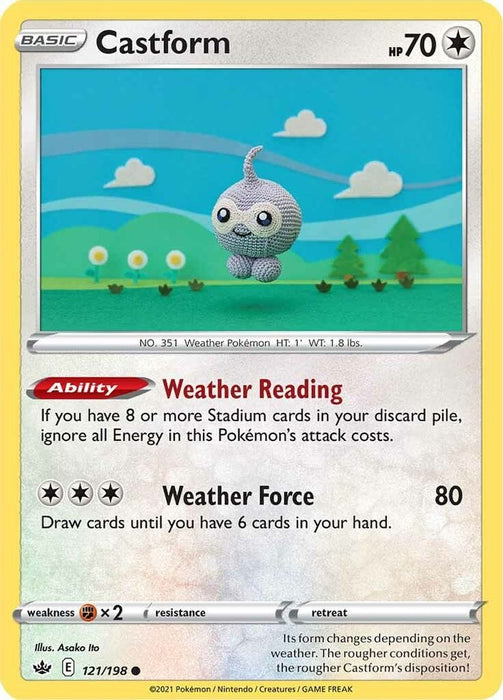 Castform (#121/198) (SWSH06: Chilling Reign) Near Mint