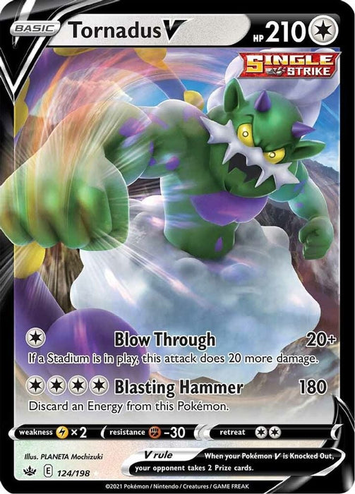 Tornadus V (#124/198) (SWSH06: Chilling Reign)