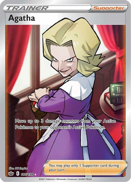 Agatha (Full Art) (#186/198) (SWSH06: Chilling Reign)