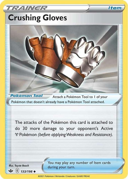 Crushing Gloves (#133/198) (SWSH06: Chilling Reign) Near Mint