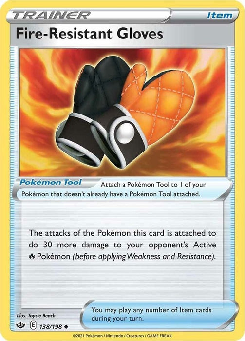 Fire-Resistant Gloves (#138/198) (SWSH06: Chilling Reign)