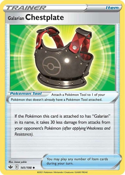 Galarian Chestplate (#141/198) (SWSH06: Chilling Reign) Near Mint