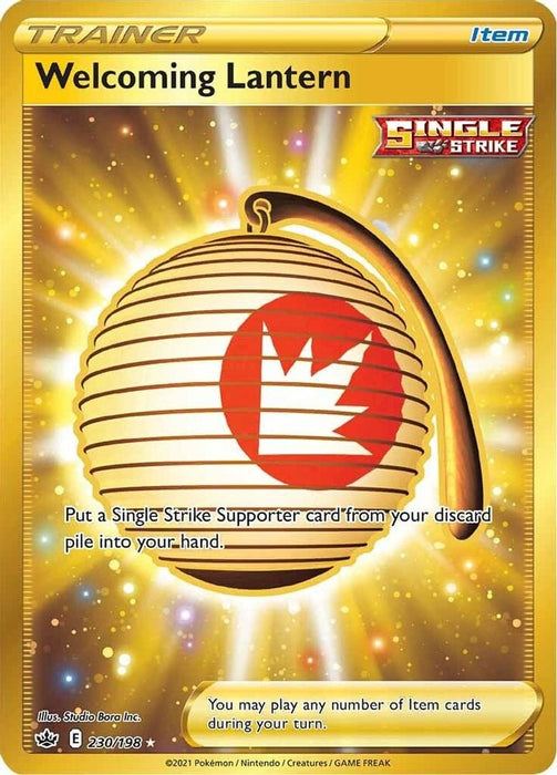Welcoming Lantern (Secret) (#230/198) (SWSH06: Chilling Reign) Near Mint Holofoil
