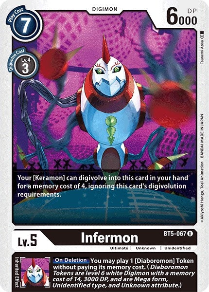 Image for Infermon (BT5-067 U) - Digimon Card Game