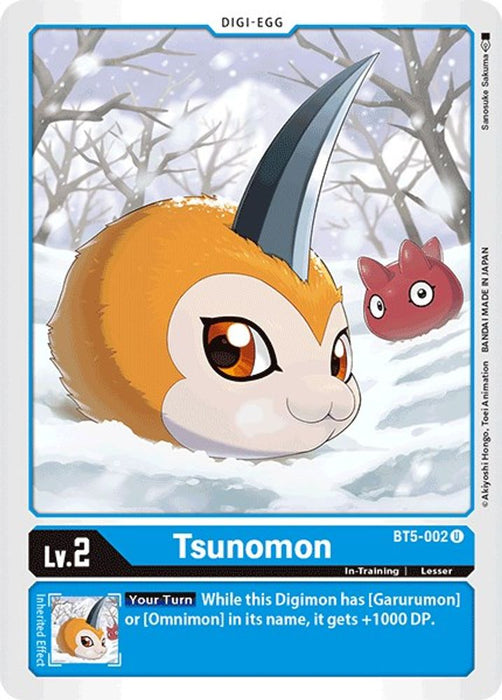 Tsunomon (#BT5-002 U) (Battle of Omni) Near Mint