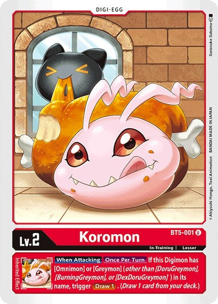 Image for Koromon (BT5-001 U) - Digimon Card Game