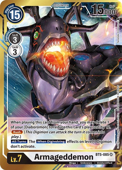 Armageddemon (Alternate Art) (#BT5-085 SR) (Battle of Omni) Near Mint Foil