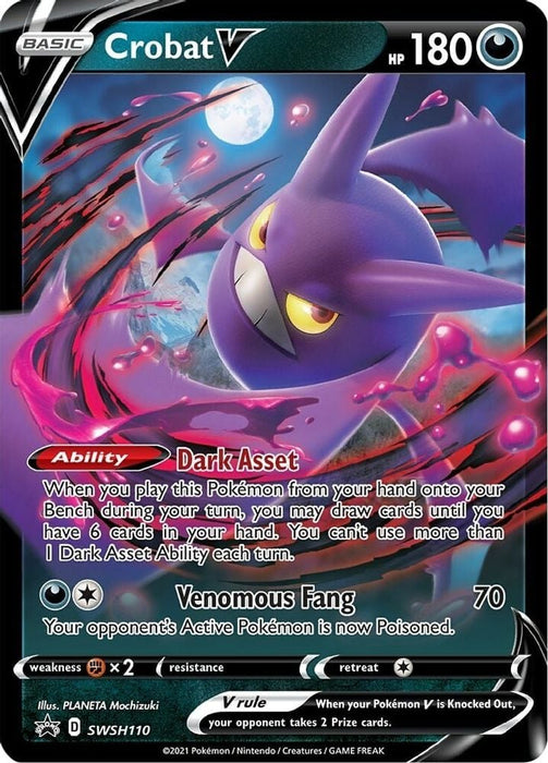 Crobat V - SWSH110 (#SWSH110) (SWSH: Sword & Shield Promo Cards)
