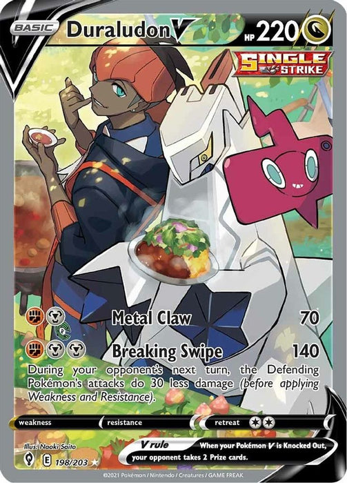Duraludon V (Alternate Full Art) (#198/203) (SWSH07: Evolving Skies) Near Mint Holofoil
