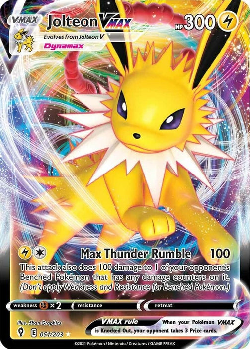 Jolteon VMAX (#051/203) (SWSH07: Evolving Skies)
