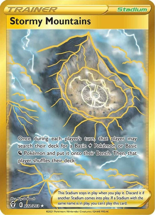 Stormy Mountains Secret (#232/203) (SWSH07: Evolving Skies)