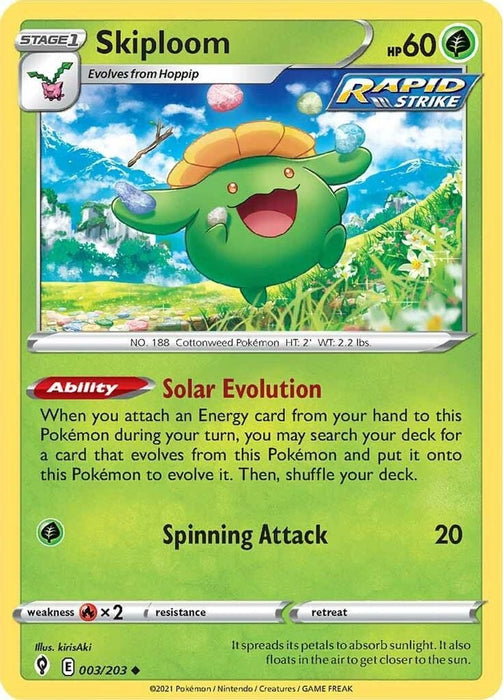 Skiploom (#003/203) (SWSH07: Evolving Skies)