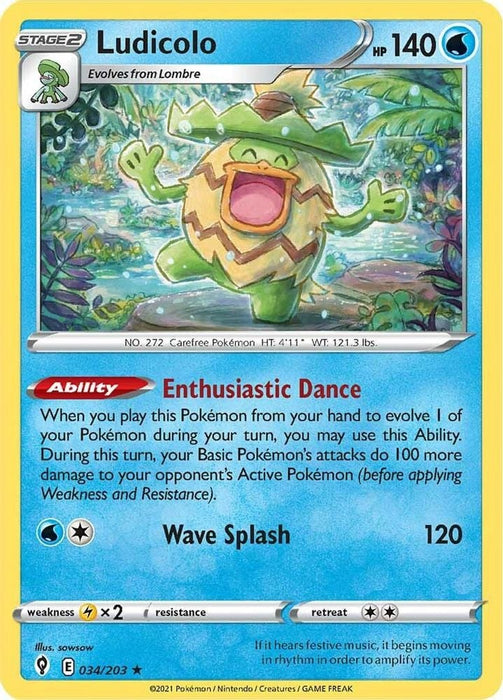 Ludicolo (#034/203) (SWSH07: Evolving Skies)