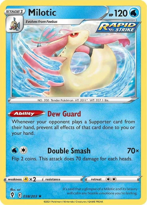 Milotic (#038/203) (SWSH07: Evolving Skies)