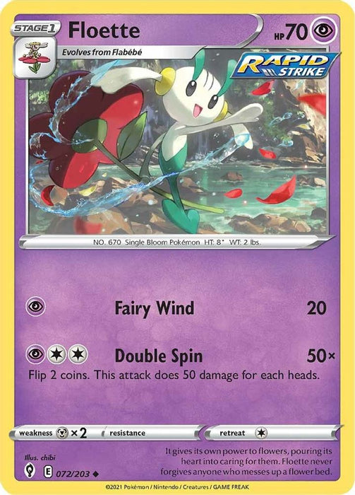 Floette (#072/203) (SWSH07: Evolving Skies) Near Mint Reverse Holofoil