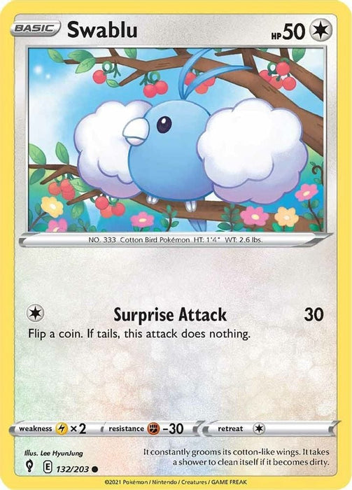 Swablu (#132/203) (SWSH07: Evolving Skies)