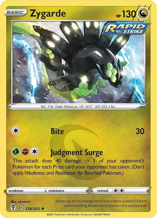 Zygarde (#118/203) (SWSH07: Evolving Skies)