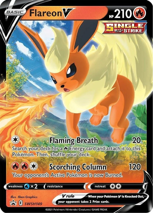 Flareon V - SWSH149 (#SWSH149) (SWSH: Sword & Shield Promo Cards)
