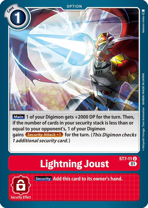 Lightning Joust (#ST7-11 U) (Starter Deck 07: Gallantmon) Near Mint