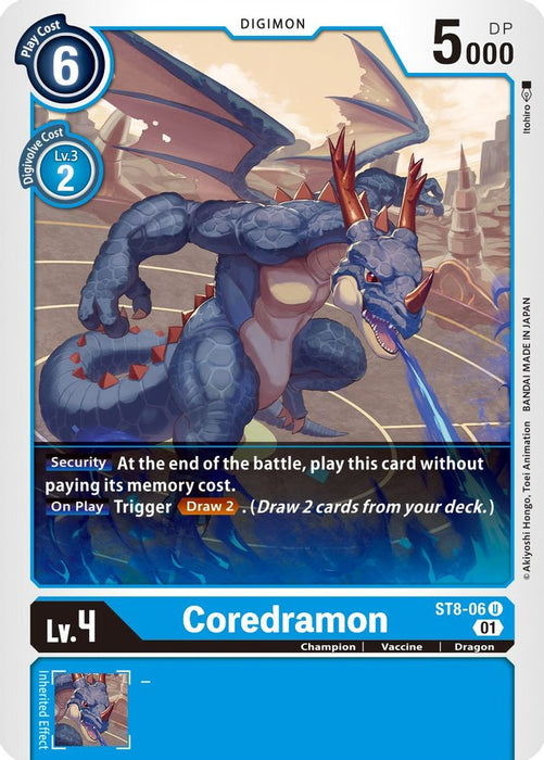 Coredramon (#ST8-06 U) (Starter Deck 08: Ulforce Veedramon) Near Mint