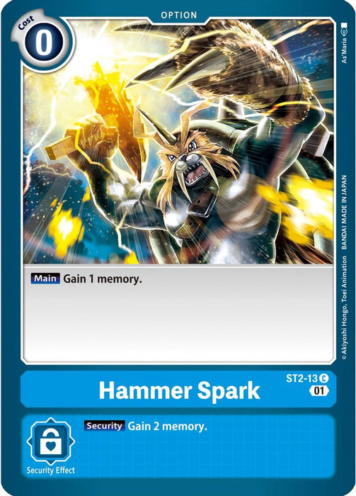 Hammer Spark - ST2-13 (Alternate Art) (#ST2-13 C) (Starter Deck 08: Ulforce Veedramon) Near Mint