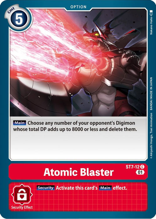 Atomic Blaster (#ST7-12 C) (Starter Deck 07: Gallantmon) Near Mint