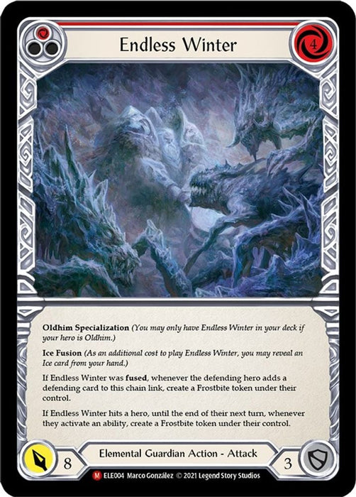 Endless Winter (#ELE004) (Tales of Aria) Near Mint 1st Edition Normal