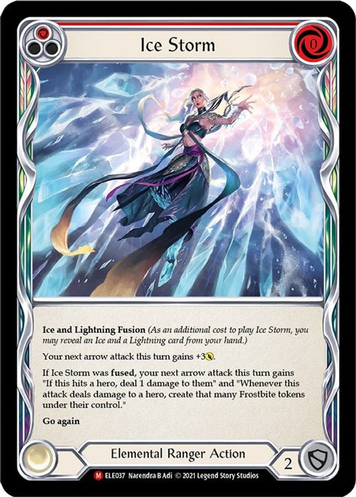 Ice Storm (#ELE037) (Tales of Aria) Near Mint 1st Edition Normal