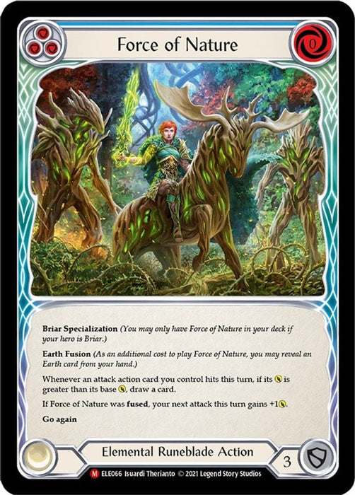 Force of Nature (#ELE066) (Tales of Aria) Near Mint 1st Edition Normal