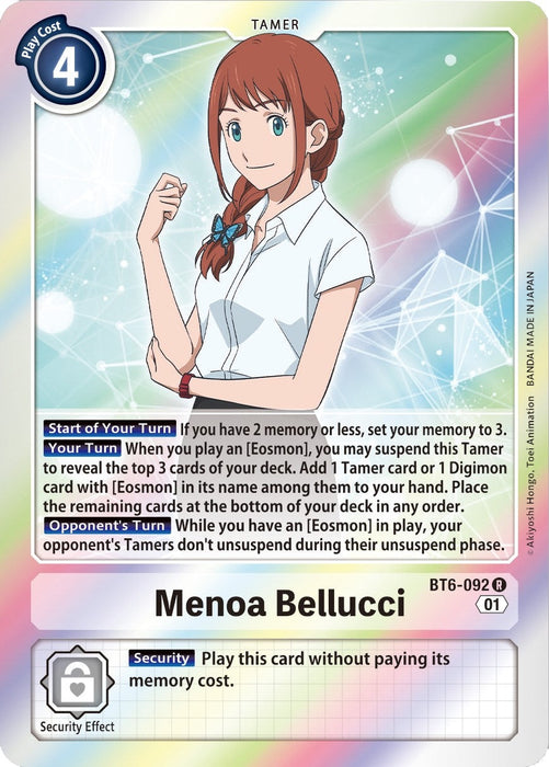 Image for Menoa Bellucci (BT6-092 R) - Digimon Card Game