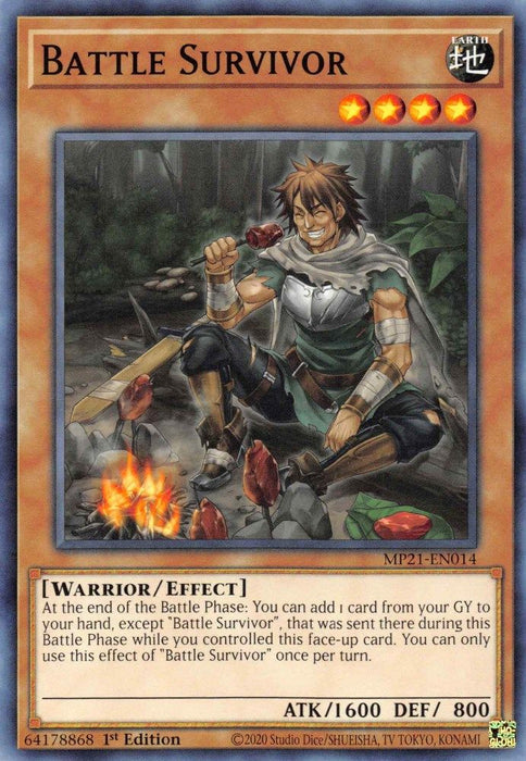 Battle Survivor (#MP21-EN014) (2021 Tin of Ancient Battles) Near Mint 1st Edition