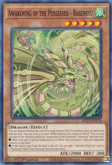 Awakening of the Possessed - Rasenryu (#MP21-EN178) (2021 Tin of Ancient Battles) Near Mint 1st Edition