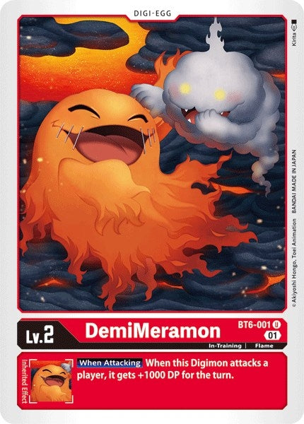 Image for DemiMeramon (BT6-001 U) - Digimon Card Game