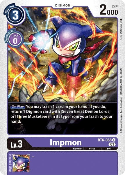 Image for Impmon (BT6-068 U) - Digimon Card Game